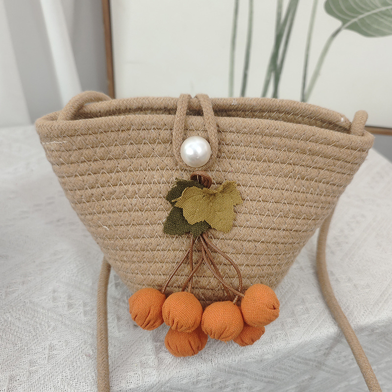 카키 펄 버튼-메이플 리프 산사나무 열매