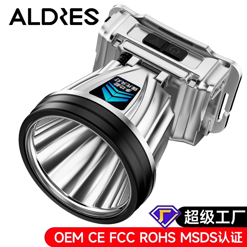 Светодиодный налобный фонарь с мощным светом, крепится на голову, долговечная литиевая батарея, перезаряжаемый, подходит для ночной рыбалки, использования на открытом воздухе, высокая яркость, сенсорное управление, шахтерская лампа.