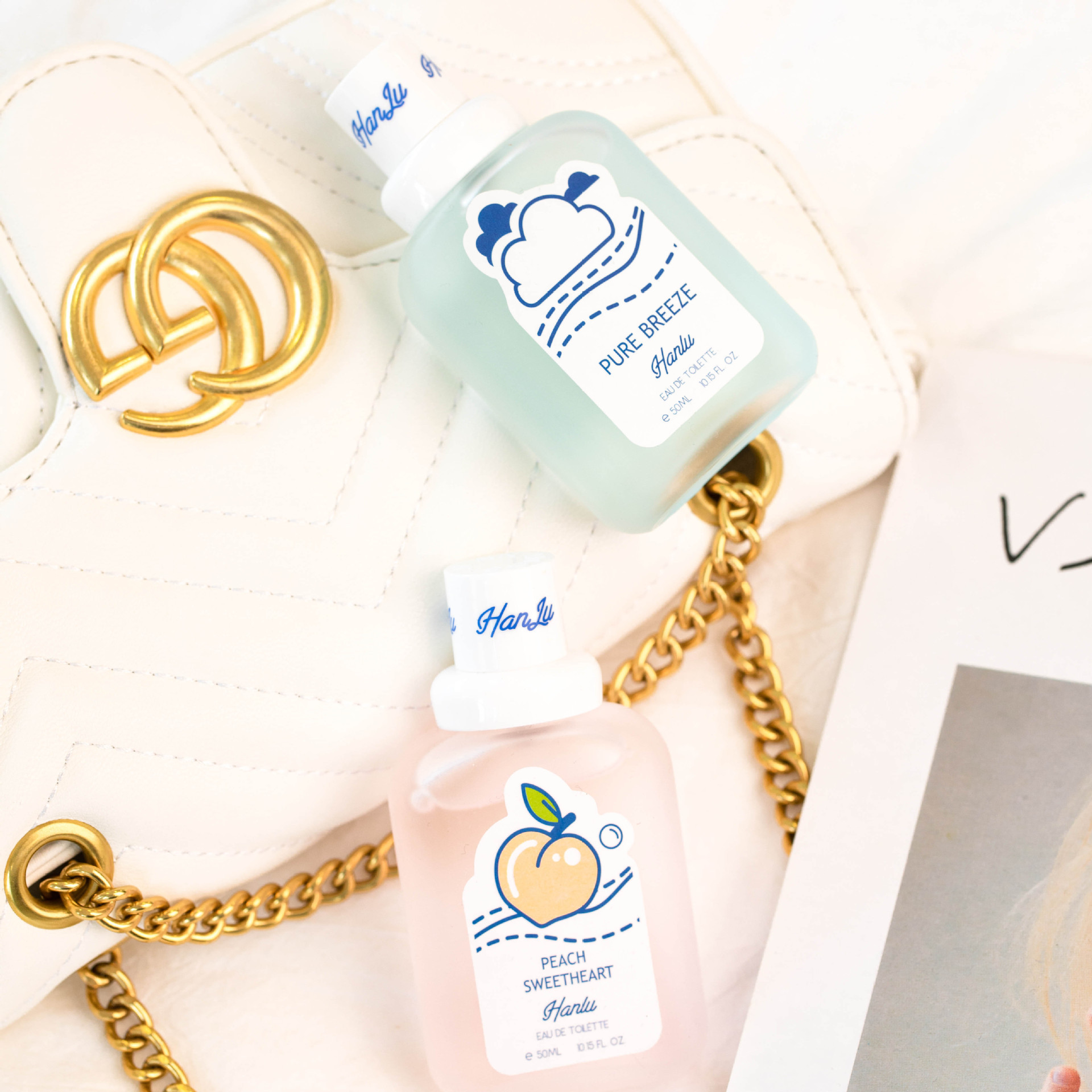 Perfumy damskie Hanlu Baby Bear: trwałe, świeże i naturalne, niedrogi zapach dla dziewcząt, czerwony online_voghion.com