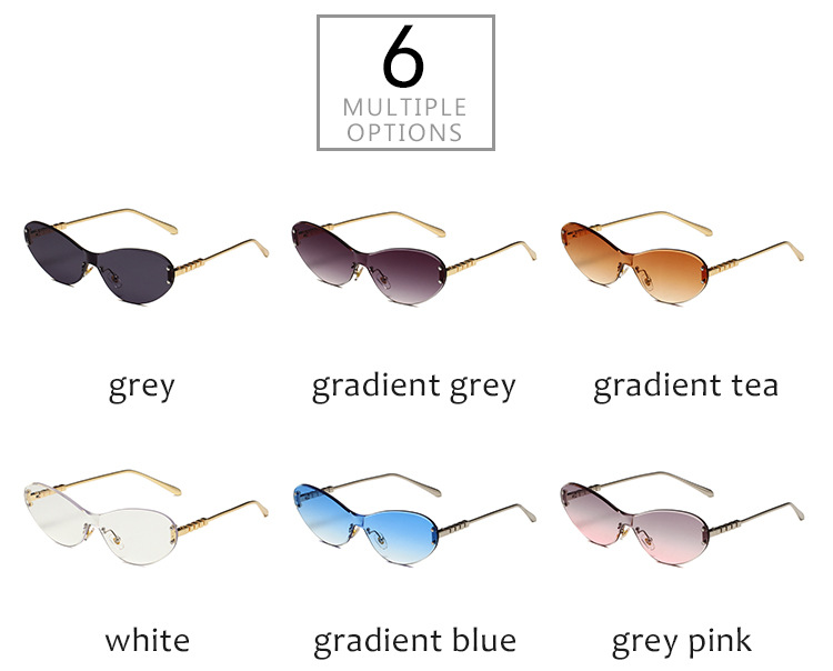 Men's Sunglasses New Ring Shaped Frameless Ocean Lens Sunglasses Anti Ultraviolet Catwalk Outdoor Driving Sunshade Fashion Sunglasses_viptrois.com