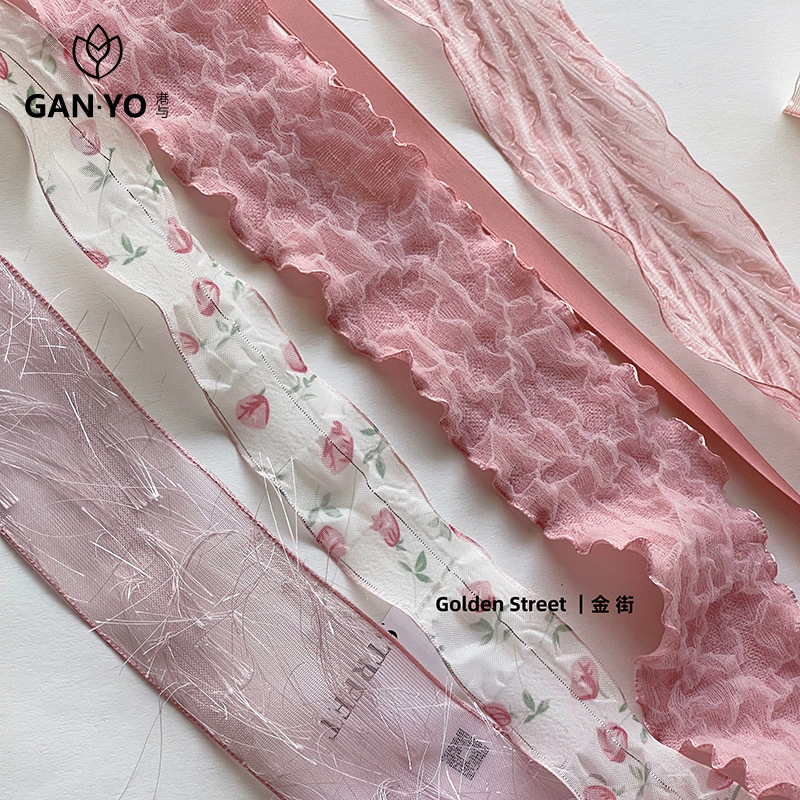 香港と韓国シリーズ韓国ファンリボン花花束包装リボンフラワーベーキングリボン手作り DIY 材料|undefined