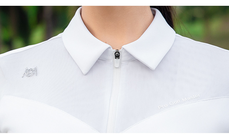 Áo polo tay ngắn nữ chơi golf PGM025 – chất liệu co giãn cao, kháng khuẩn chống UV — YF780 áo đen [kháng khuẩn và chống tia UV/vai thoáng khí/đàn hồi cao và mềm mại], YF780 Sakura Phấn hoa Top [Kháng khuẩn Chống UV/Vai thoáng khí/Độ đàn hồi cao và mềm mại] chi tiết 19