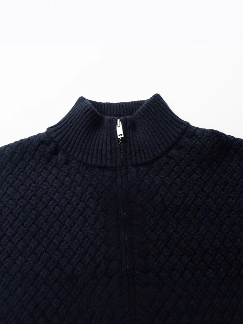 2025 primavera y otoño con collar cremallera cardigan de hombre chaqueta casual suelta comercio exterior transfronterizo explosión