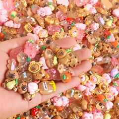 かわいいサプライズ盲袋カピバラ樹脂部品子供diyクリームアクセサリー玩具小物