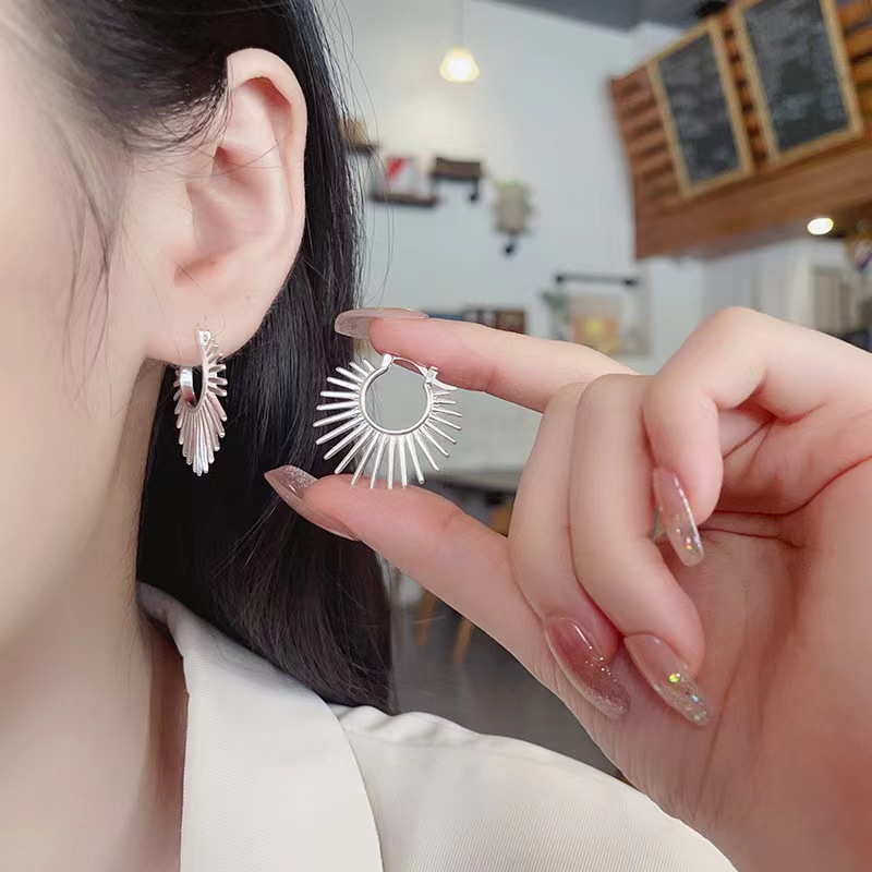 Solid Color Pattern Women's Gender 1 Pair Simple Style Solid Color Plating Copper 24k Gold Plated Ear Studs