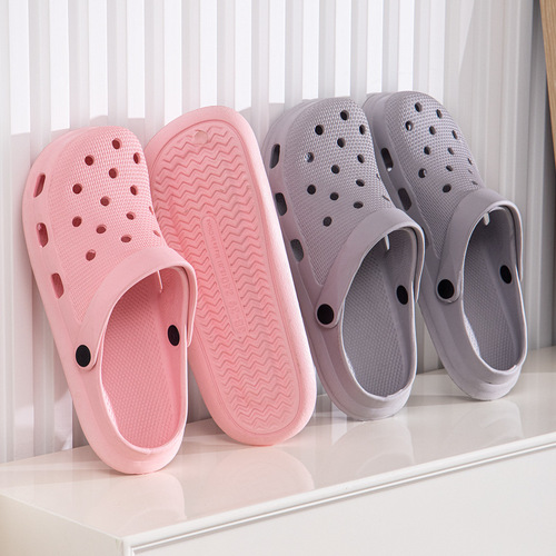 EVA Holes Shoes for Home Wear, Outdoor, Rafting, Anti-Slip and Waterproof, Fresh and Trendy Garden Slippers