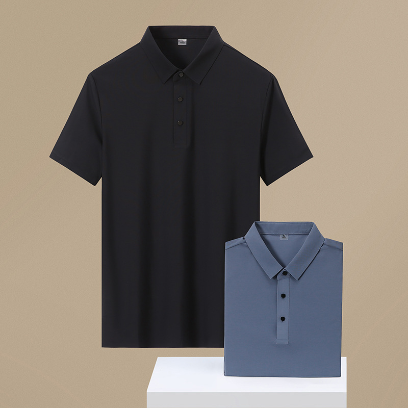 M - 8XL tamaño 15 colores fábrica de importación de pegamento de hielo de alta calidad polo camiseta sin marcas camiseta hombre solapa POL