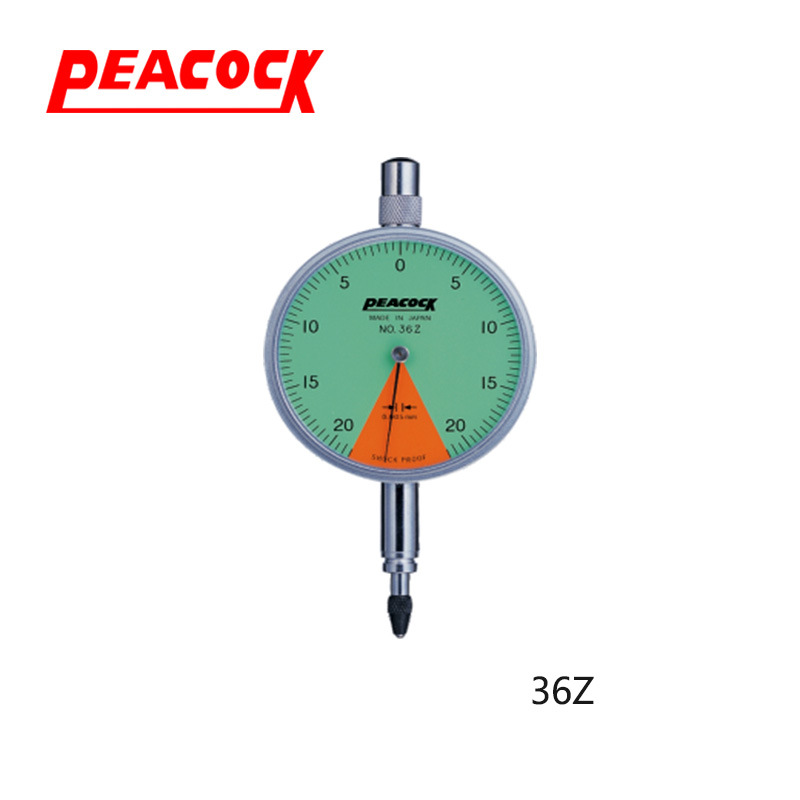 孔雀PEACOCK0.005mm单转型针盘式指示表36Z