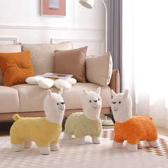 Llama Bench Home Living Room Cartoon Shoe Bench Modern Creative Seat Bench Children Leisure Cute Animal Bench Wholesale