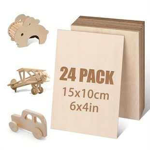 �羳��Ʒ24Ƭ�b6X4Ӣ��DIY�ֹ��L������ԭɫ��ľƬľ�|��ˇƷľ��