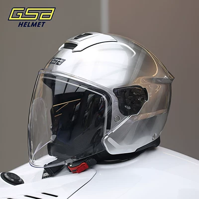 268A, Motosiklet kaskı (dəbilqə) - plated-gray-m53cm-55cm