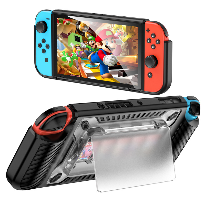 国境を越えた卸売スイッチ保護ケース任天堂コンソールスタンド分割ハンドルシェルスイッチ 2 保護ケース|undefined