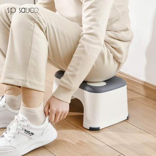 sp sauce small stool home adult shoe changing stool thickened bathroom non-slip stool simple style