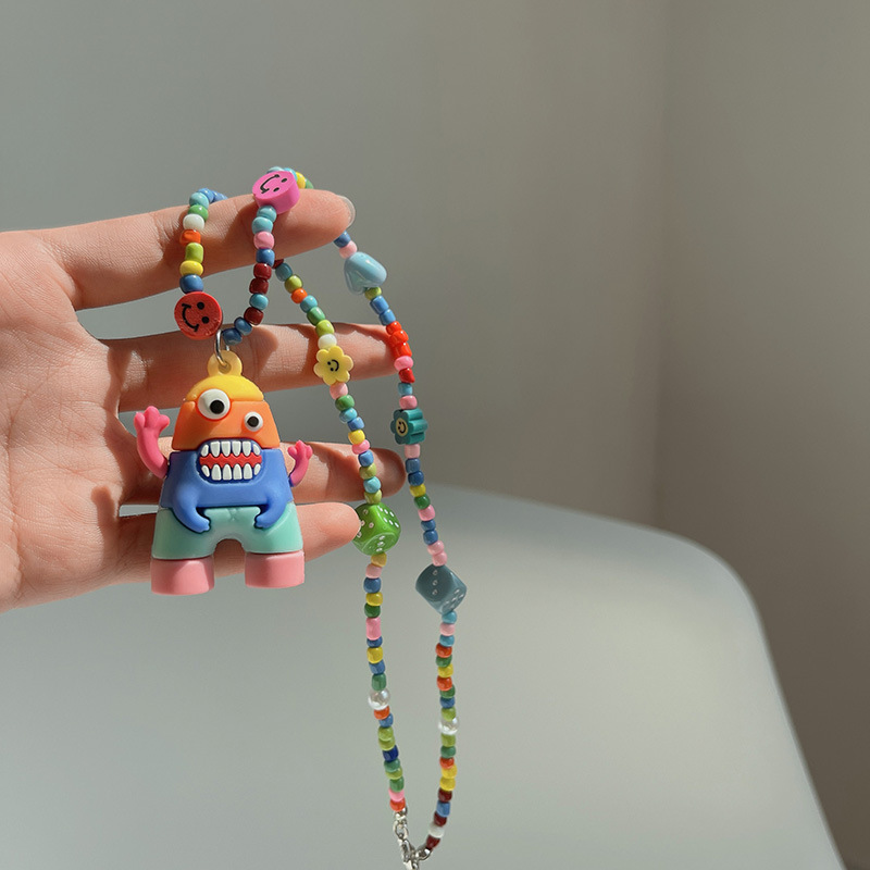 20g Weight Cartoon Style Cartoon Plastic Resin Pendant Necklaces Wholesale