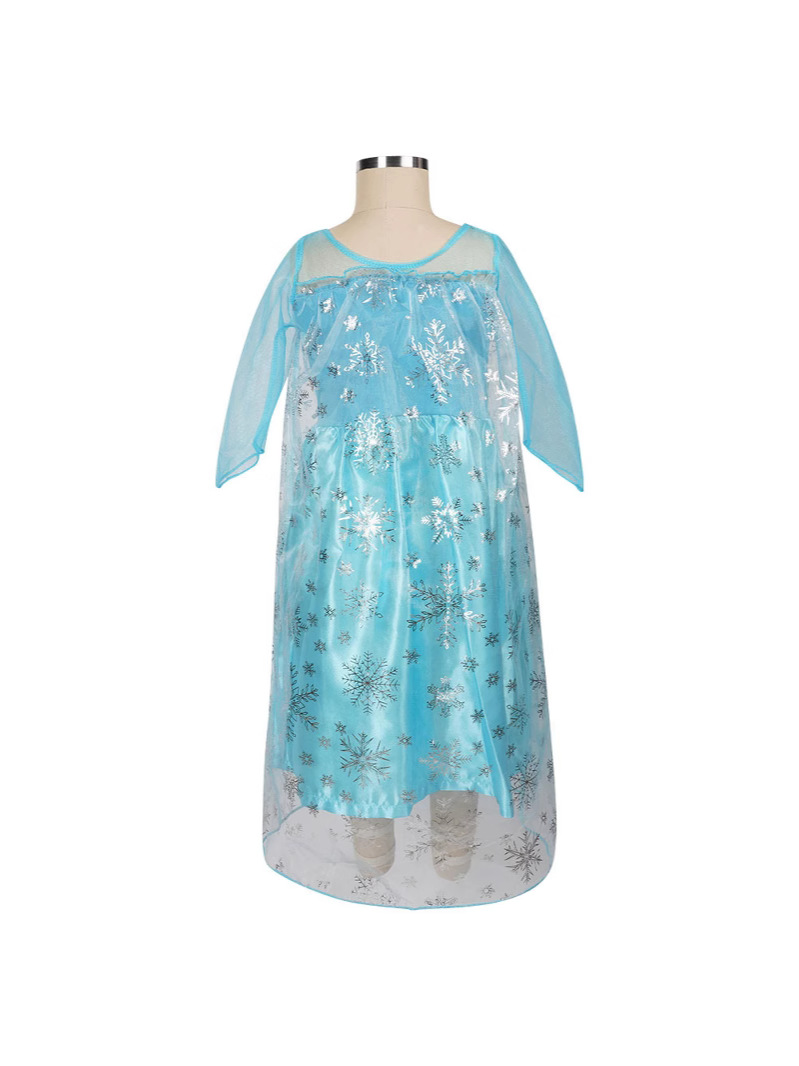 Vestido al por mayor en stock, falda estilo Frozen, vestido de princesa de cuento de hadas, ropa infantil de comercio exterior, cosplay, vestido de Elsa para bebés y niños.