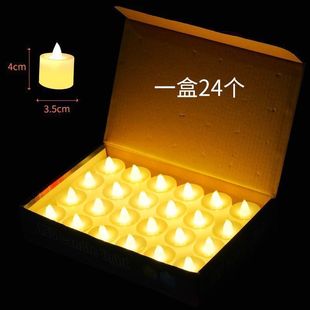 Led Artificial Digital Candle Light Atmosphere Mood Proposal Indoor Confession Romantic Scene Layout Decoration Birthday