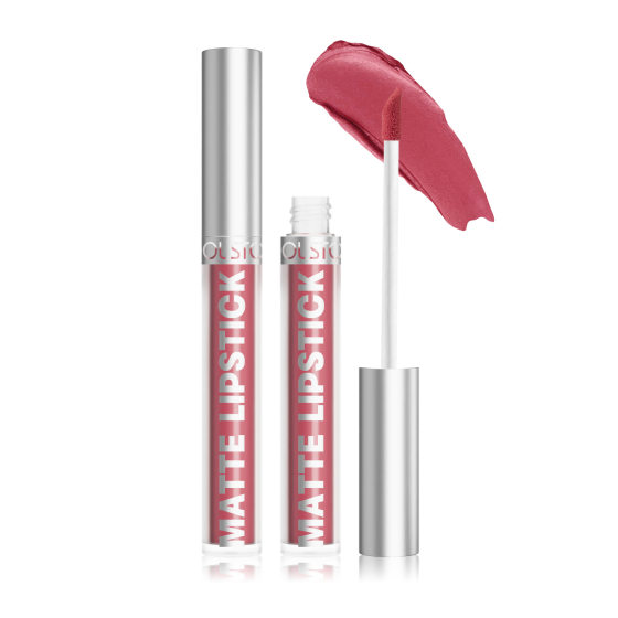 Non-Stick Lip Gloss Matte Solid Color Lip Glaze Not Easy to Fade Liquid Lipstick Long-Lasting Color Waterproof Sweat Cross-Border Makeup