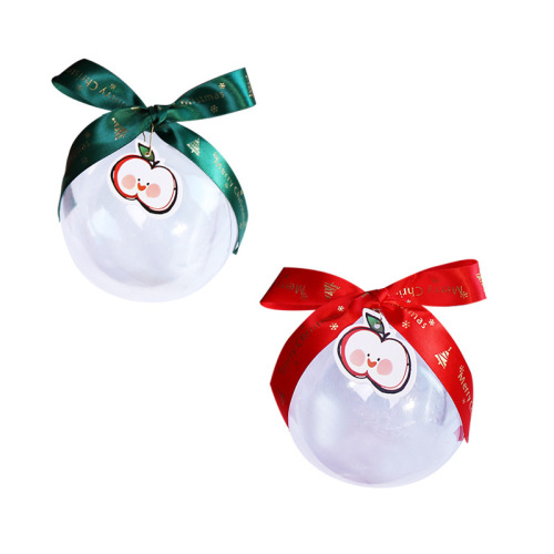 New Christmas Children Kindergarten Gift Safe Transparent Packaging Candy Apple Box Wholesale Box Gift Box