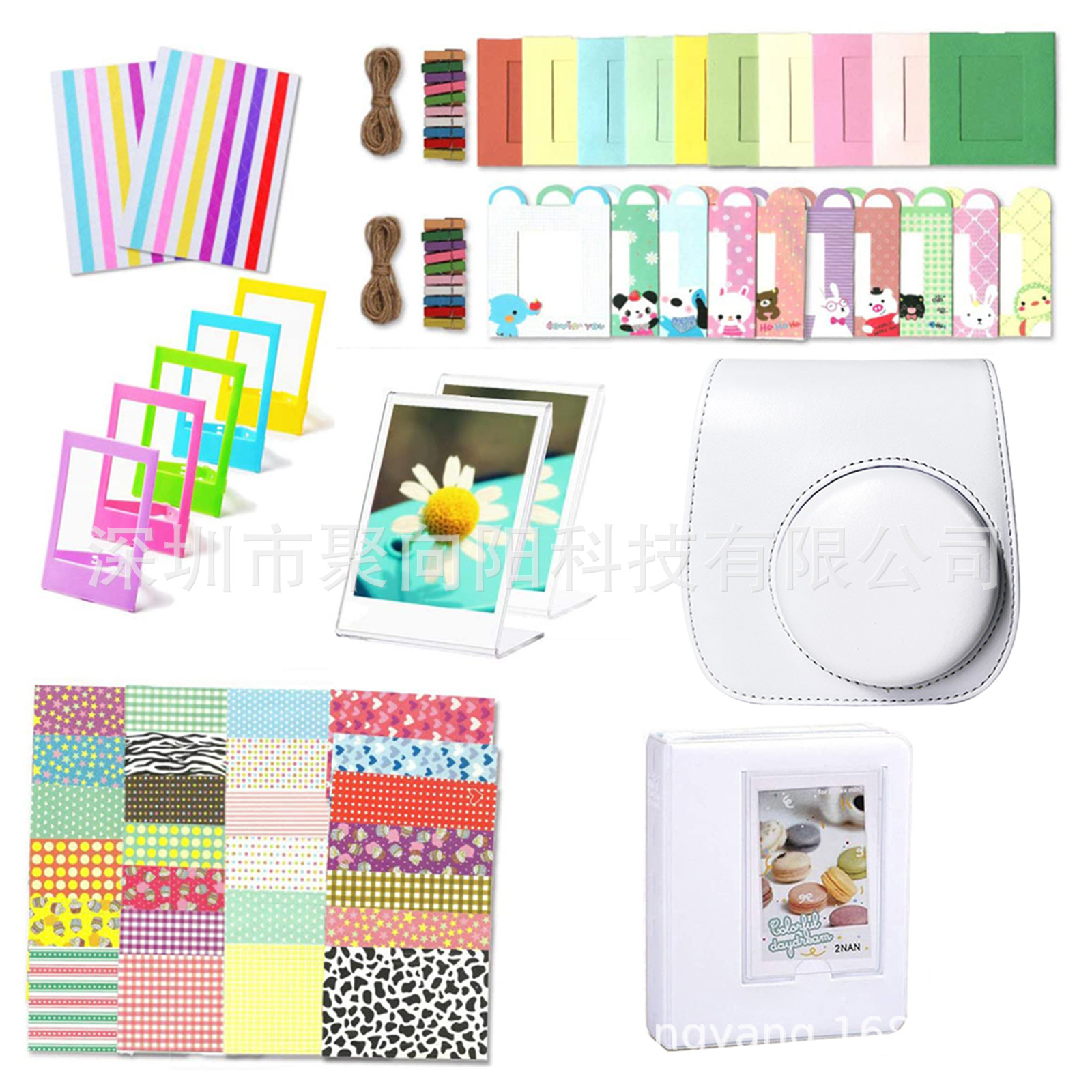 Polaroid camera instax mini 12/11/9 suit accessories filter camera bag 3-inch photo frame 10-in-1