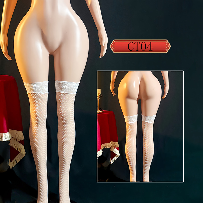 Conjunto de Lencería de Malla con Encaje Modelo CT04 de Nailon para Citas y Fiestas