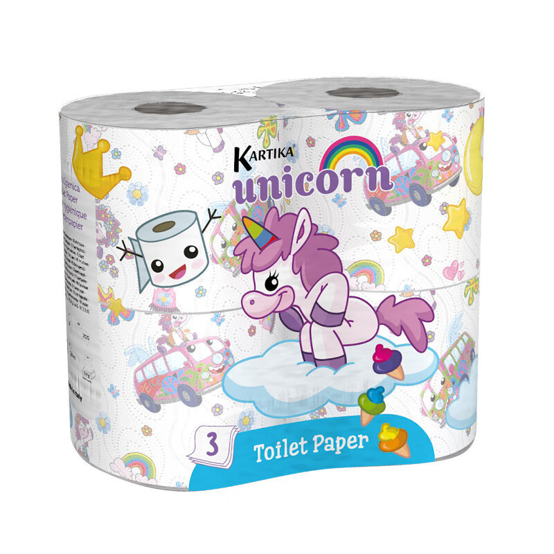 Gula Jue Toilet Paper, Kitchen Paper (Unicorn 4 Rolls)