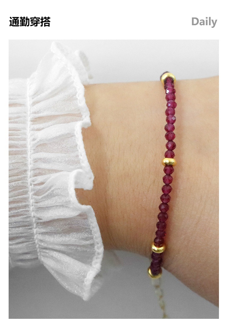 Casual Estilo Simple Ronda Cristal Artificial Venta Al Por Mayor Pulsera display picture 1