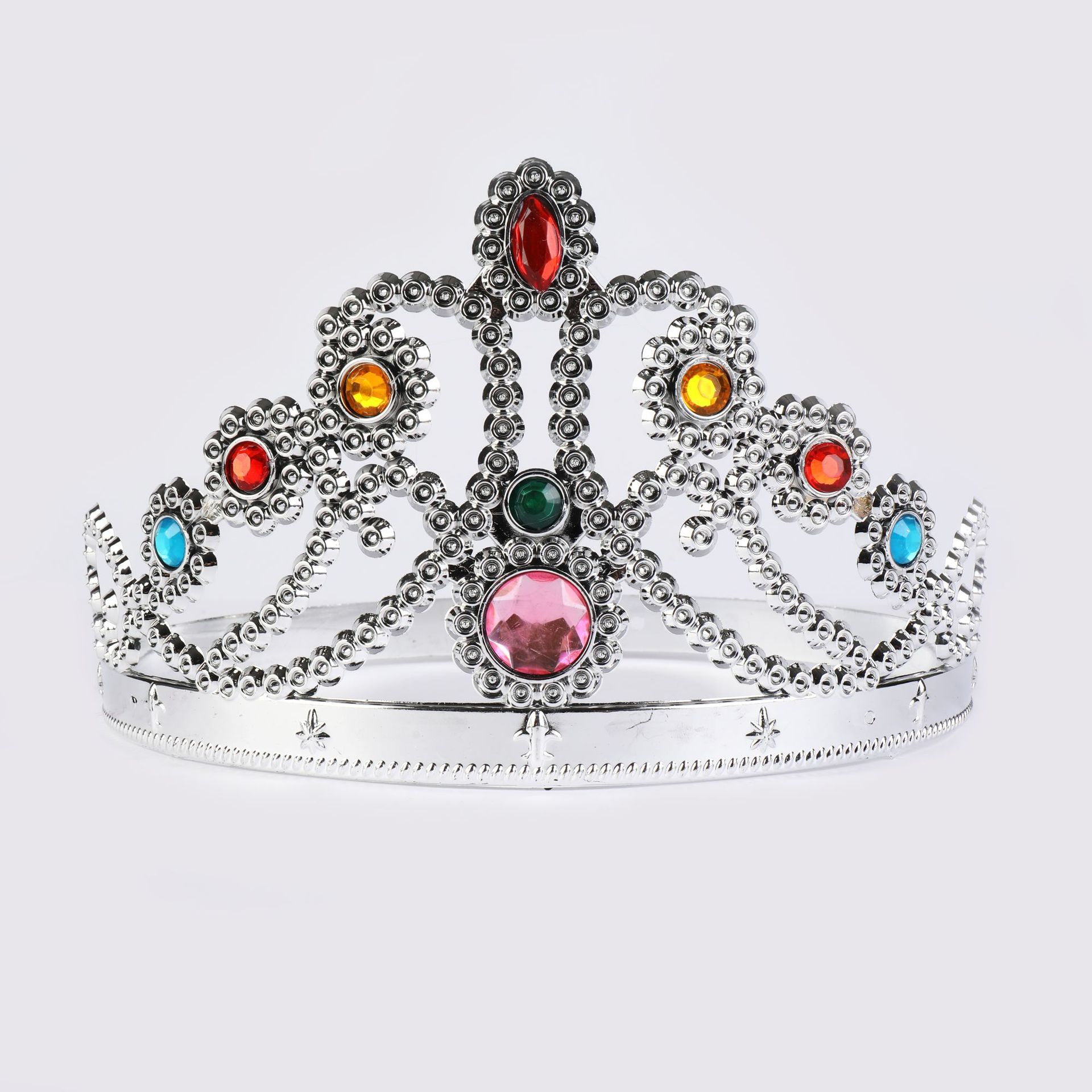 King Crown Halloween Kids Ball Disfraz de plástico galvanizado corona cetro suministros de fiesta sombrero de cumpleaños