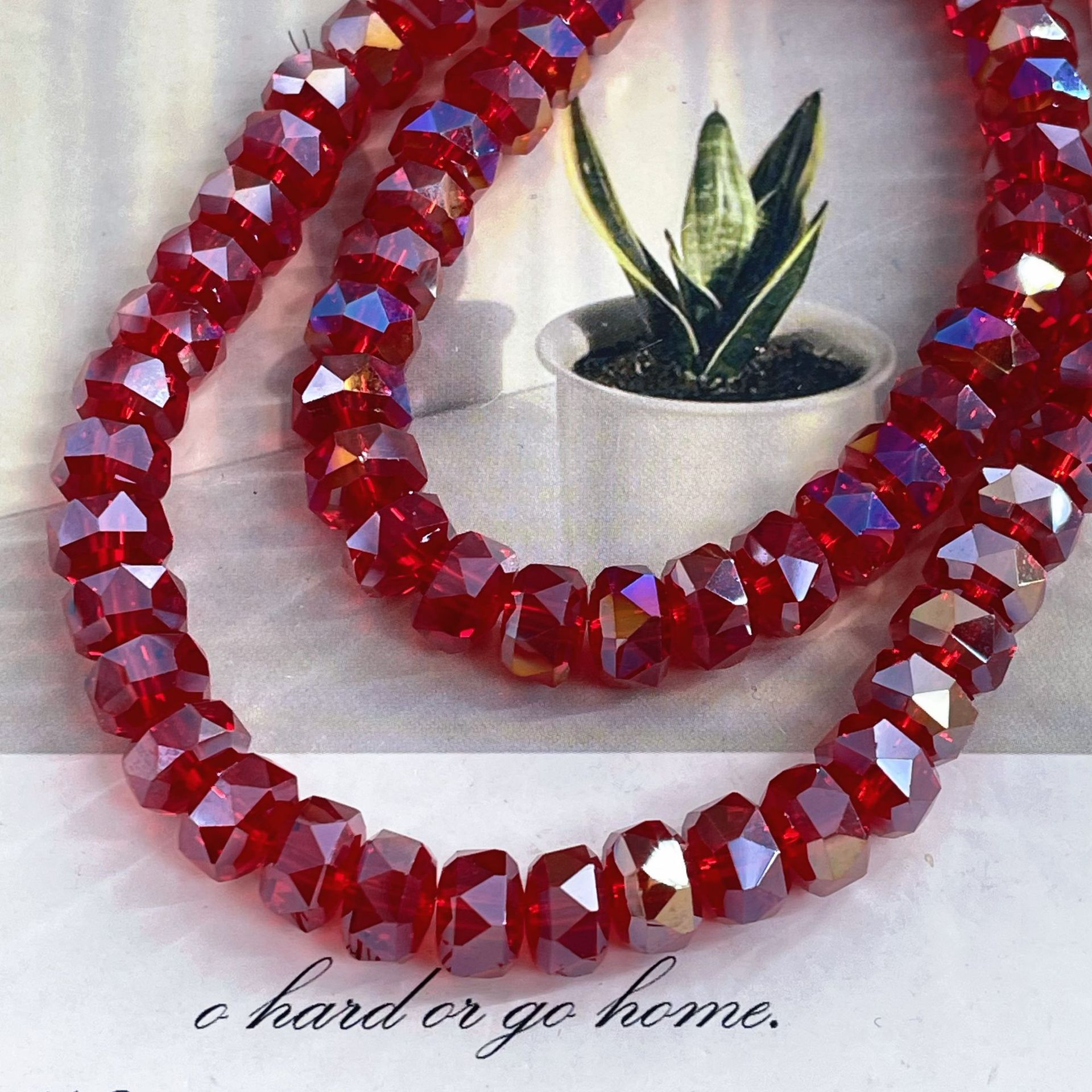 8mm Rainbow Wheel Jingjing Diy Jewelry Este embrión Vidrio Cristal Jewelry Pulsera Collar Moda Jewelry Accesorios dispersos