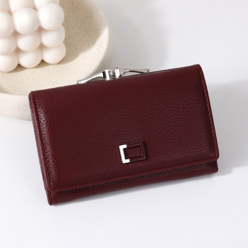 Lini'An Cross-Border New Multi-Functional Unisex Magnetic Buckle Large-Capacity Multi-Card Slot Accordion Short Wallet Wholesale Lini'An Cross-Border New Multi-Functional Unisex Magnetic Buckle Large-Capacity Multi-Card Slot Accordion Short Wallet Wholesale