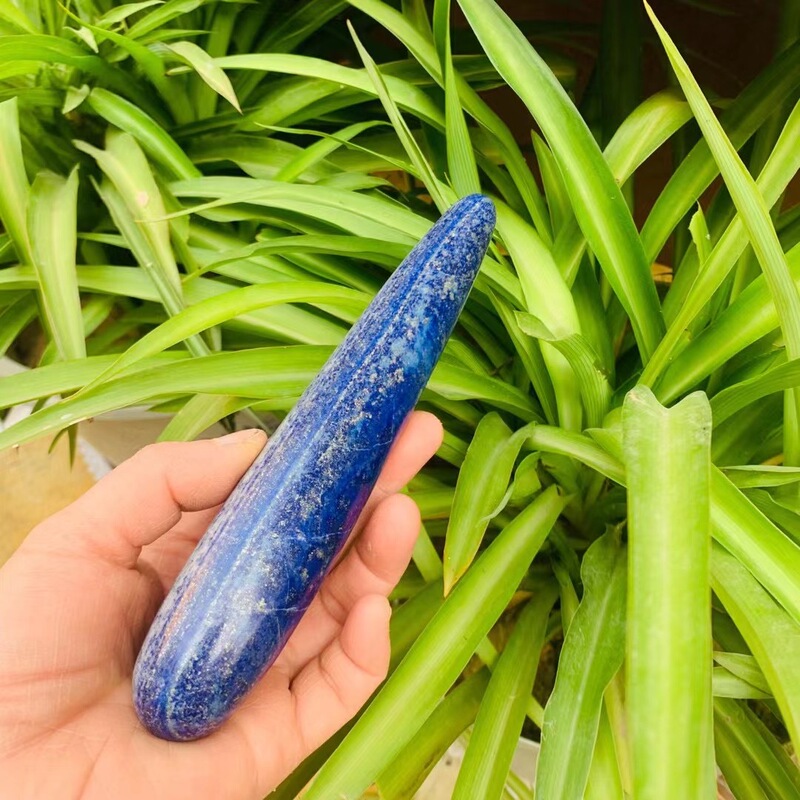 天然青金石水晶按摩棒水晶摆件 图 4