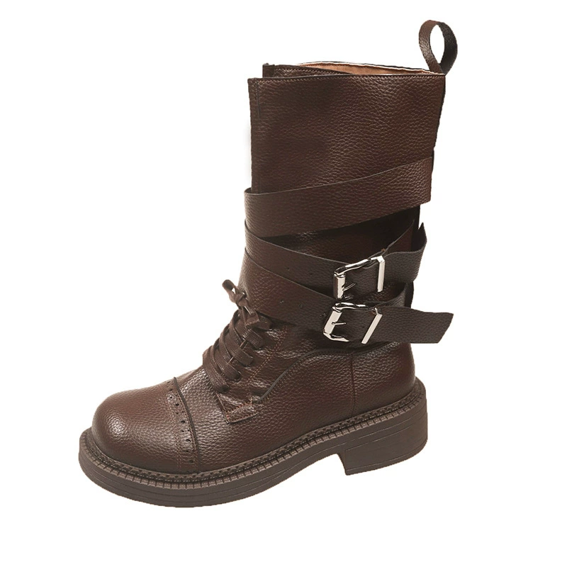 Martens, summer retro belt, buckle, universal low boots