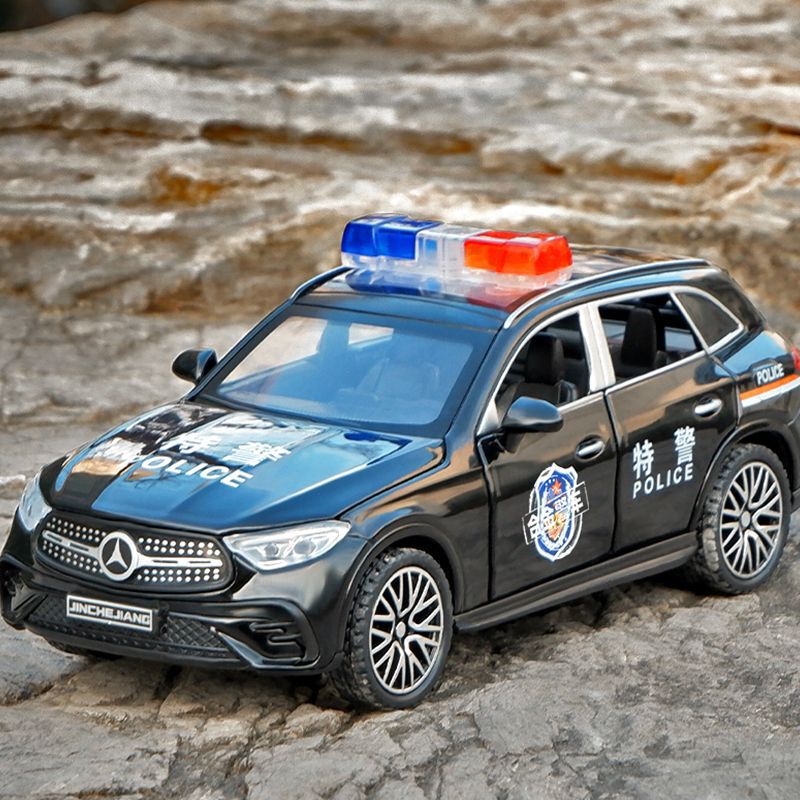 Alloy Glc400E Police Car Children's Toy Car Simulation Car Model Swat Police Boy Toy