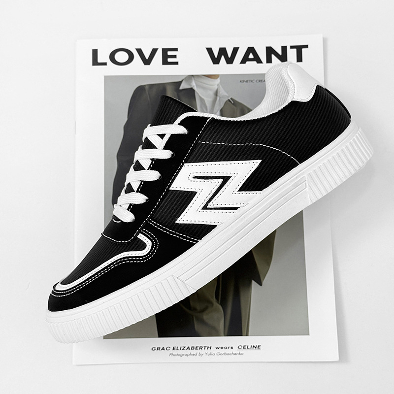 Men's Casual Flat Canvas Sneakers Versatile Student Shoes_voghion.com