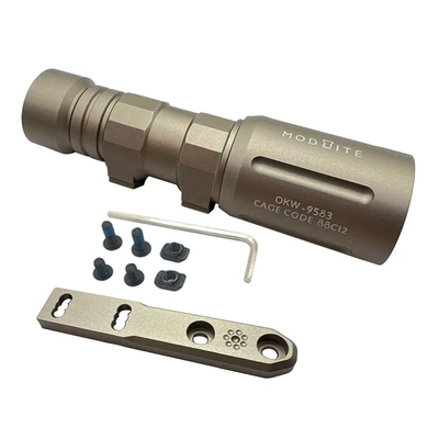Tianmei Starlight Modlite Okw Tactical UV fənərlər - sand-color-okw-short-to-send-cherry-blossom-base