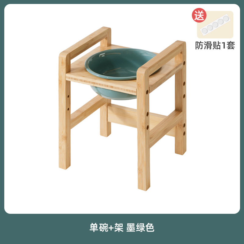 Tazón para perros de cerámica transfronteriza de gran capacidad Tazón para comida para perros Tazón para comida para perros Tazón para agua para perros Plato para perros Tazón doble para gatos Protección de la columna cervical