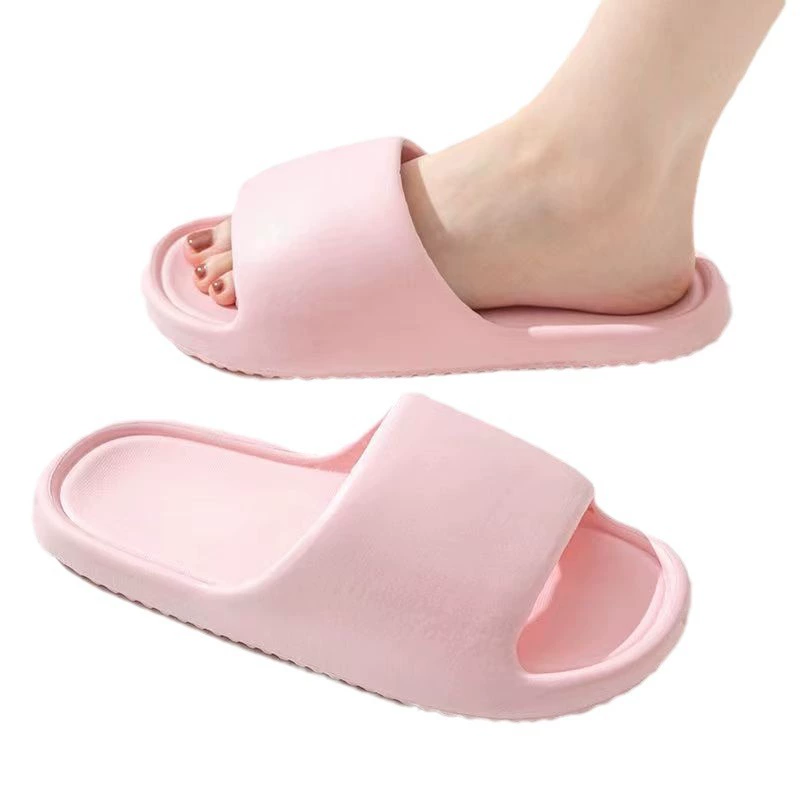 2024 New Bread Couple Slippers Thickened EVA Material Bath Bathroom Shit Feeling Summer Sandal Slippers Wholesale