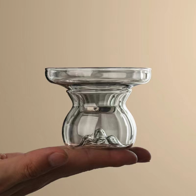 High borosilicate glass tea strainer fair cup filter heat-resistant filter tea strainer tea accessories tea strainer filter 