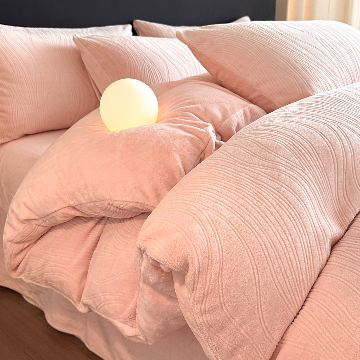 Flores podridas de leche de lana cama de cuatro piezas conjunto 2025 nuevo invierno calentamiento sábanas gruesas cubiertas de cama