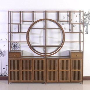 Green Bamboo Garden Qingzhuxuan Manufacturer Supplies Bamboo Racks Left and Right (Walnut Color)/Storage Racks