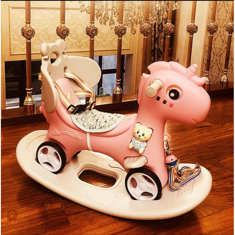 Caballo mecedora para niños Caballo mecedora para bebés Caballo de madera para bebés Regalo de un año