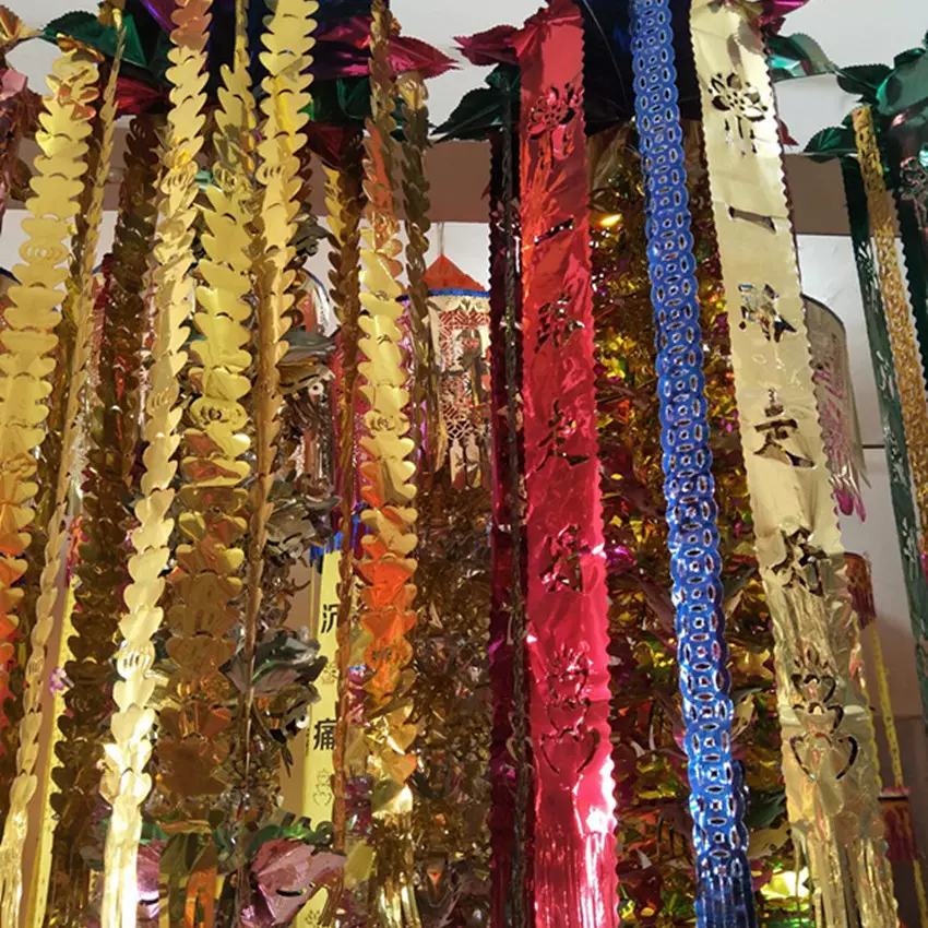 新款布五彩 亮幡厂家亮条翻 灯笼幡殡葬用品 白事大全