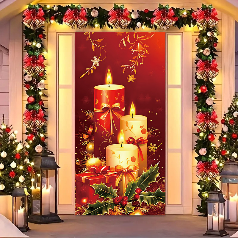 Transfronterizos JIT Navidad decoración colgante festivales atmósfera etiqueta de puerta fiesta atmósfera de fondo decoración cubierta de puerta