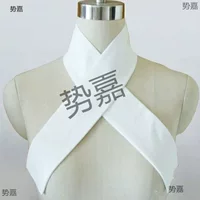 Поддельный воротник, съемный воротник, универсальный воротник, аксессуар Hanfu, древний костюм унисекс с перекрестным воротником, защита воротника для драмы.