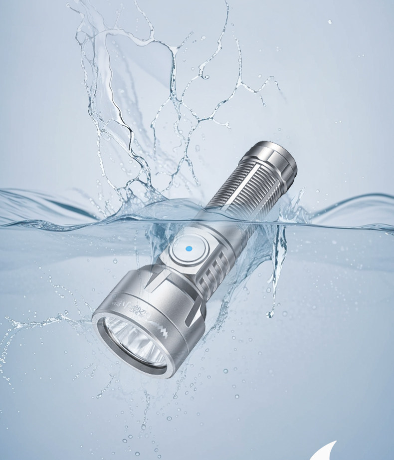 Mini Flashlight with Strong Light, Rechargeable, Outdoor Long-Range, Ultra-Long Battery Life, Super Bright, Durable, Household Use, Small Portable Keychain