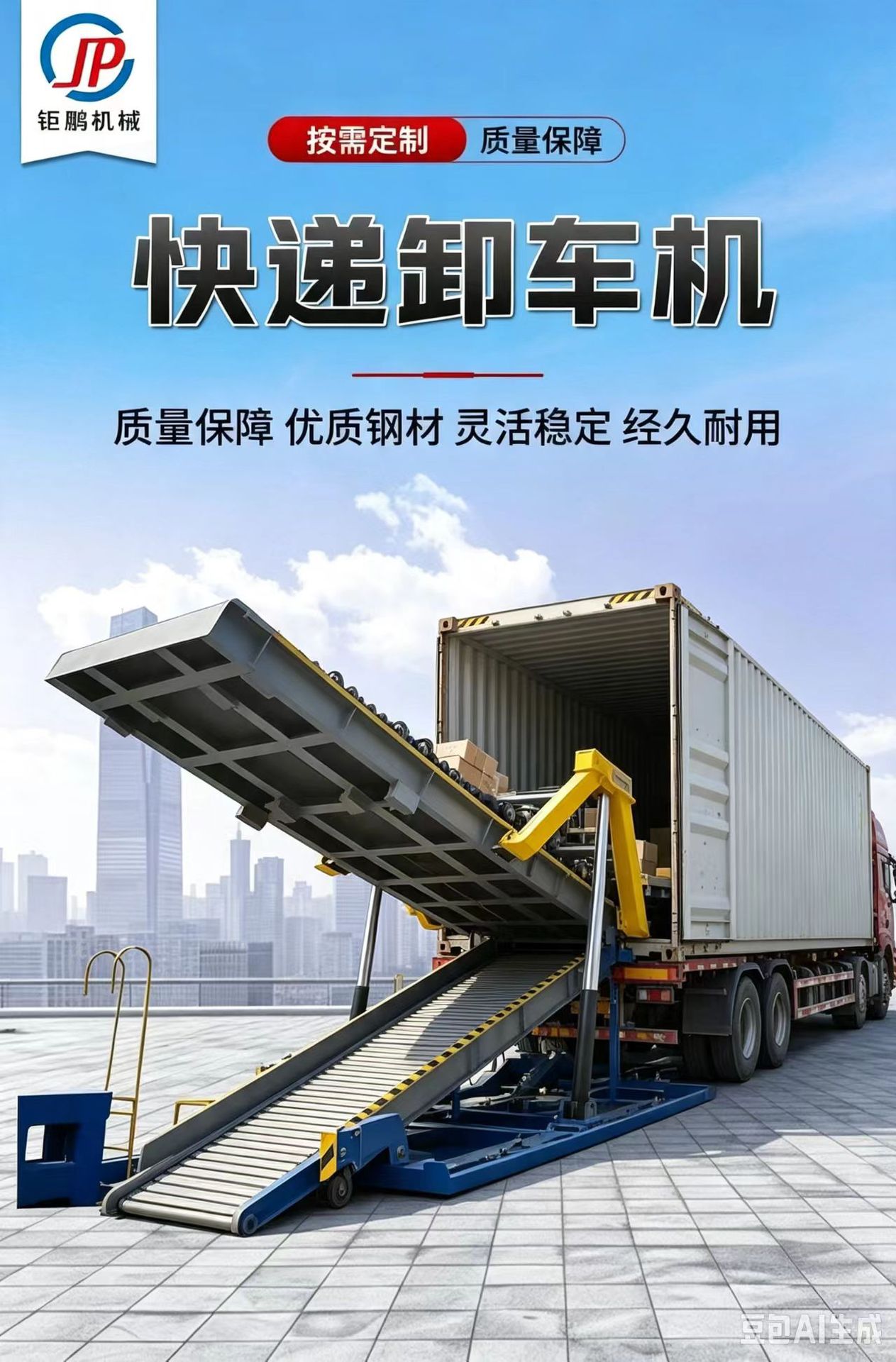 Automatic Unloading Platform, Truck Unloading Device, Logistics Electric Hydraulic Flip Board Machine, Warehouse Large Cargo Express Unloading Machine
