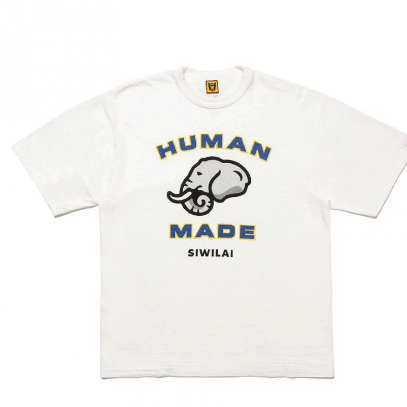 スポット韓国HUMAN日本製竹綿半袖TシャツルーズラウンドネックかわいいプリントアニマルショートTシャツ女性用|undefined