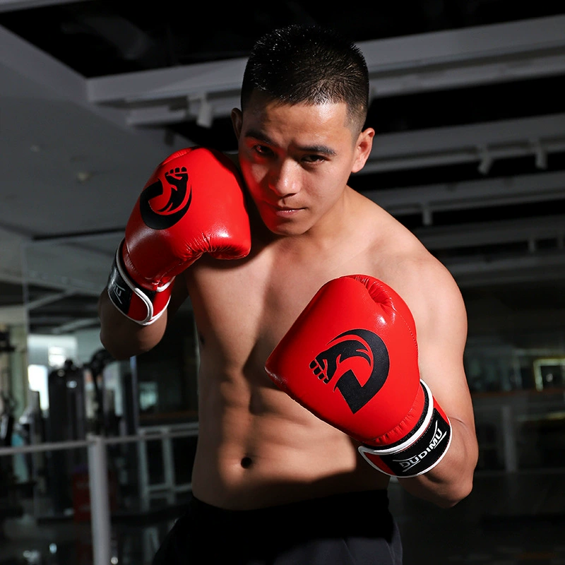Боксерские перчатки профессиональные для взрослых, перчатки для борьбы Саньда Муай Тай для мужчин и женщин и детей, тренирующихся по ударам по мешкам с песком