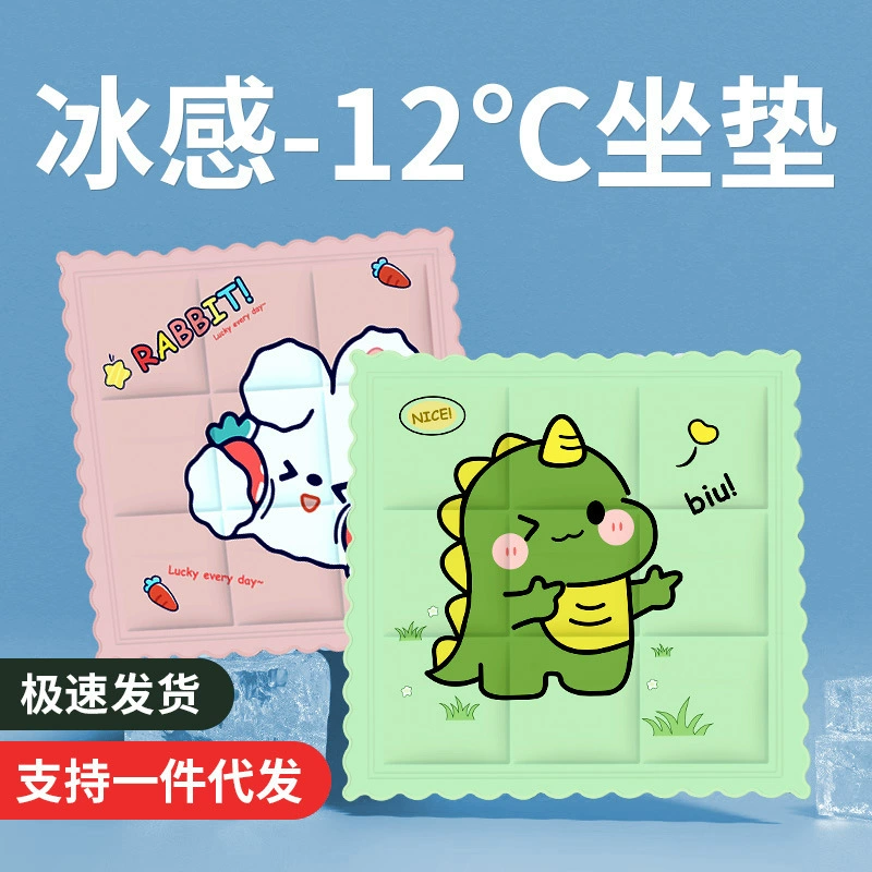 Silk summer cooling ice bag for students, pillow