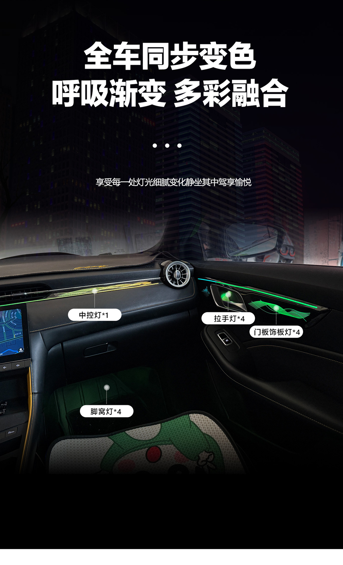 Car ambient light is suitable for MG6 2020-2025
