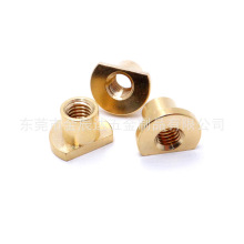 工业级黄铜螺母 高强度防滑牙 机床设备/家具组装专用紧固螺母